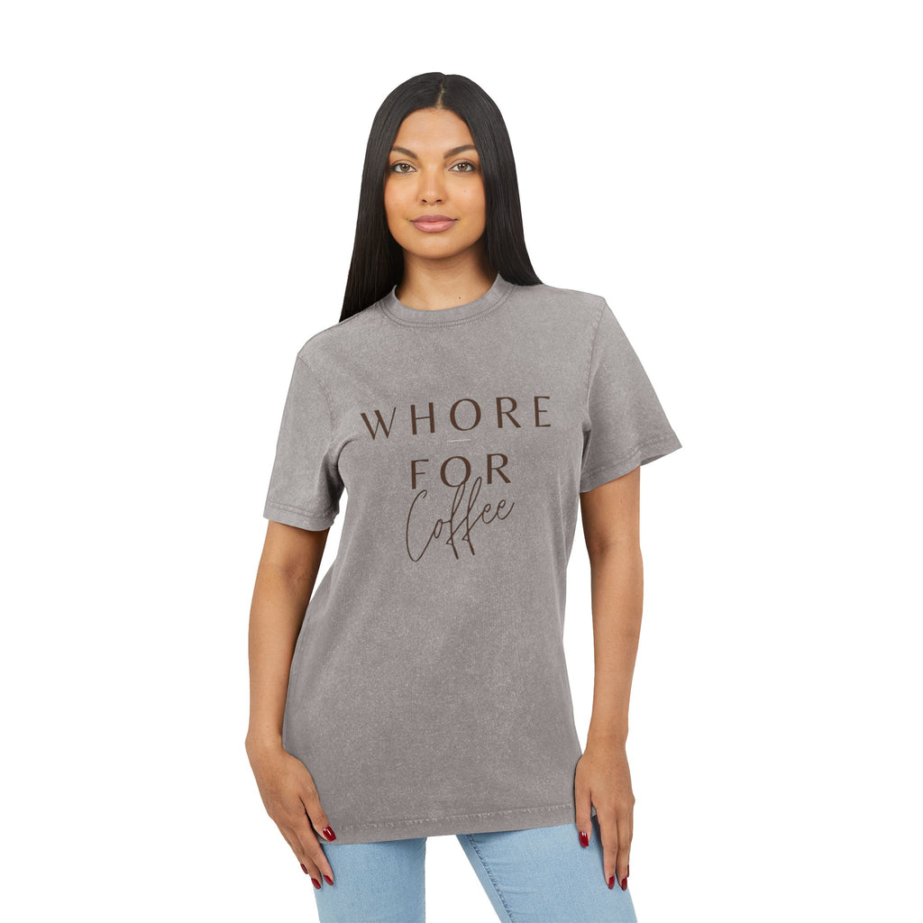 Coffee Lover Tee-Acid Wash