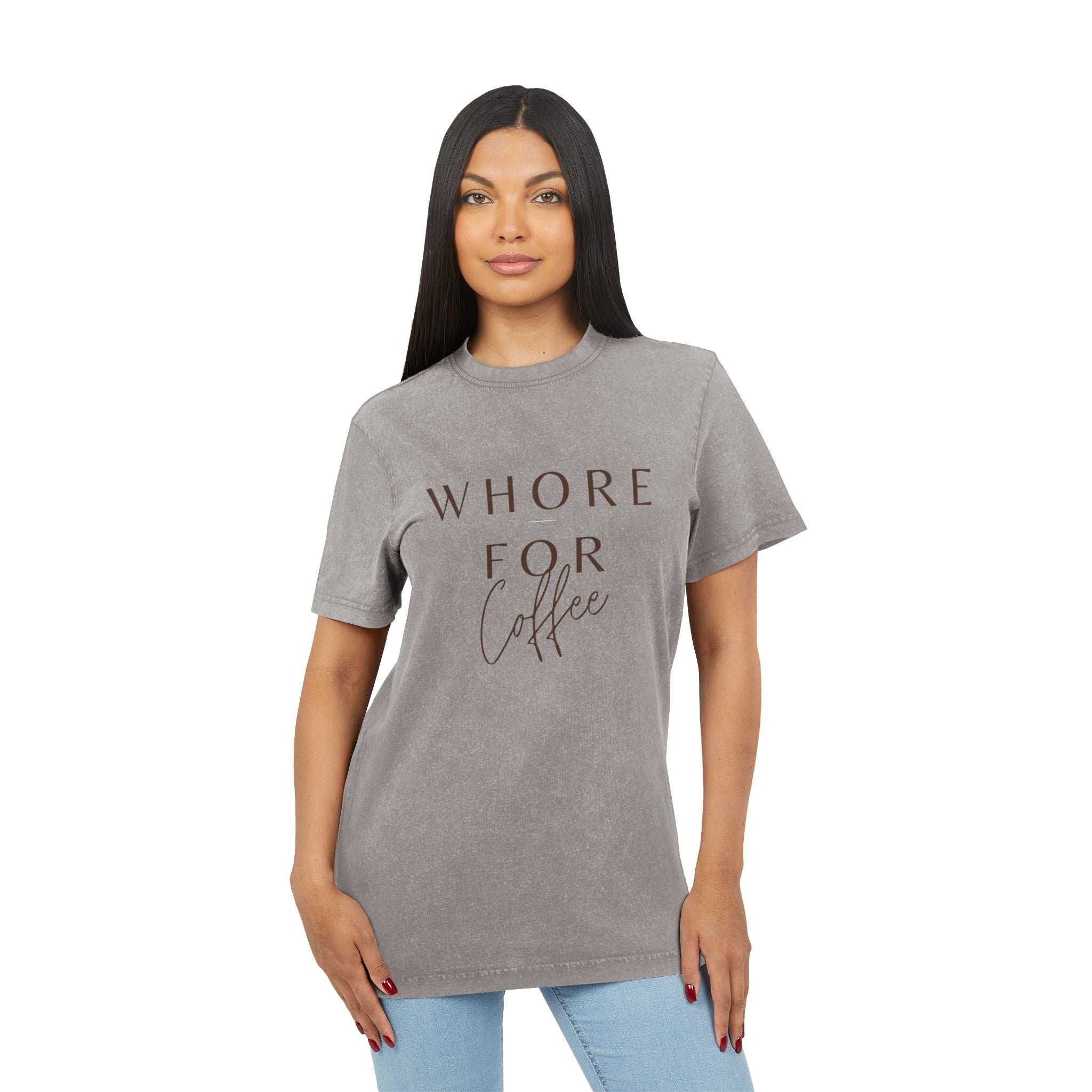 Coffee Lover Tee-Acid Wash