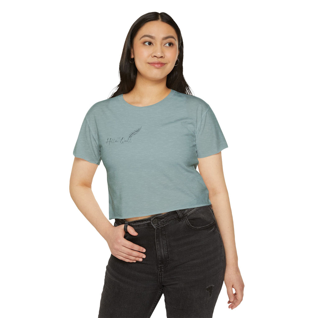 'The Hollow Quill' Crop Tee