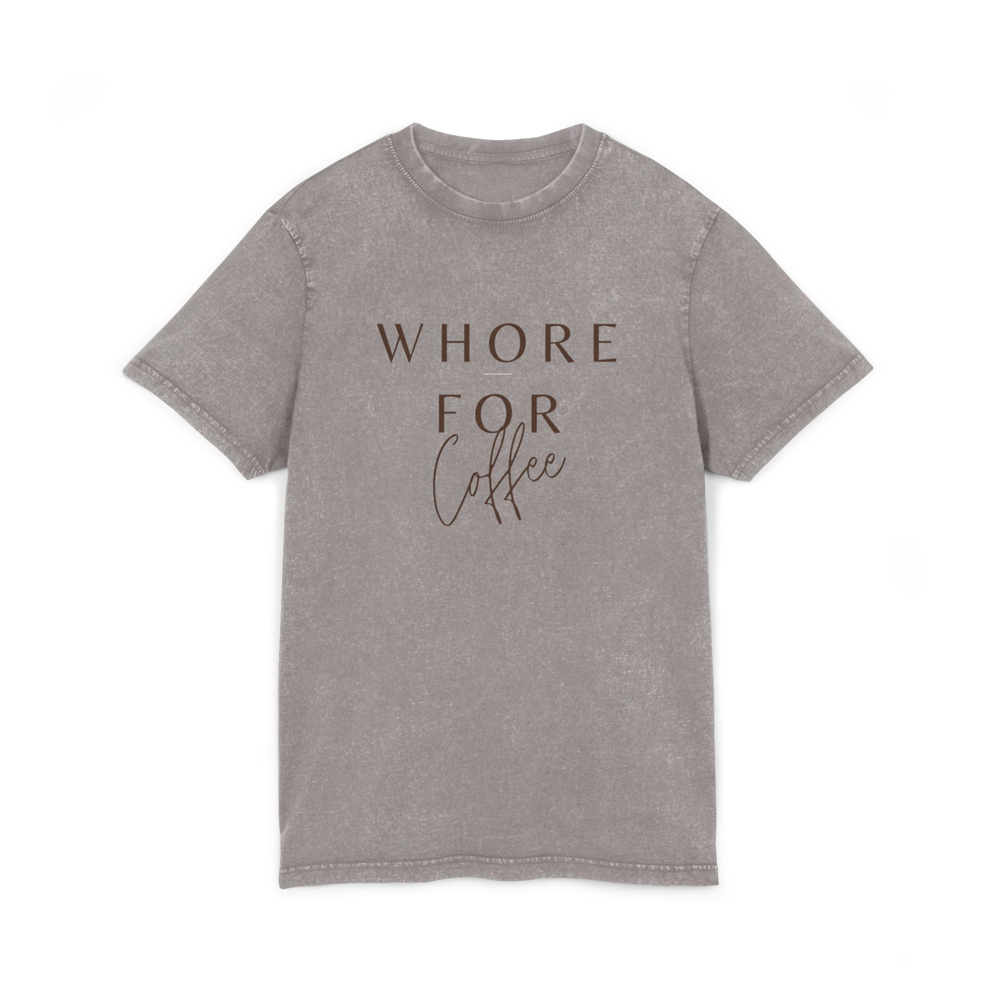Coffee Lover Tee-Acid Wash
