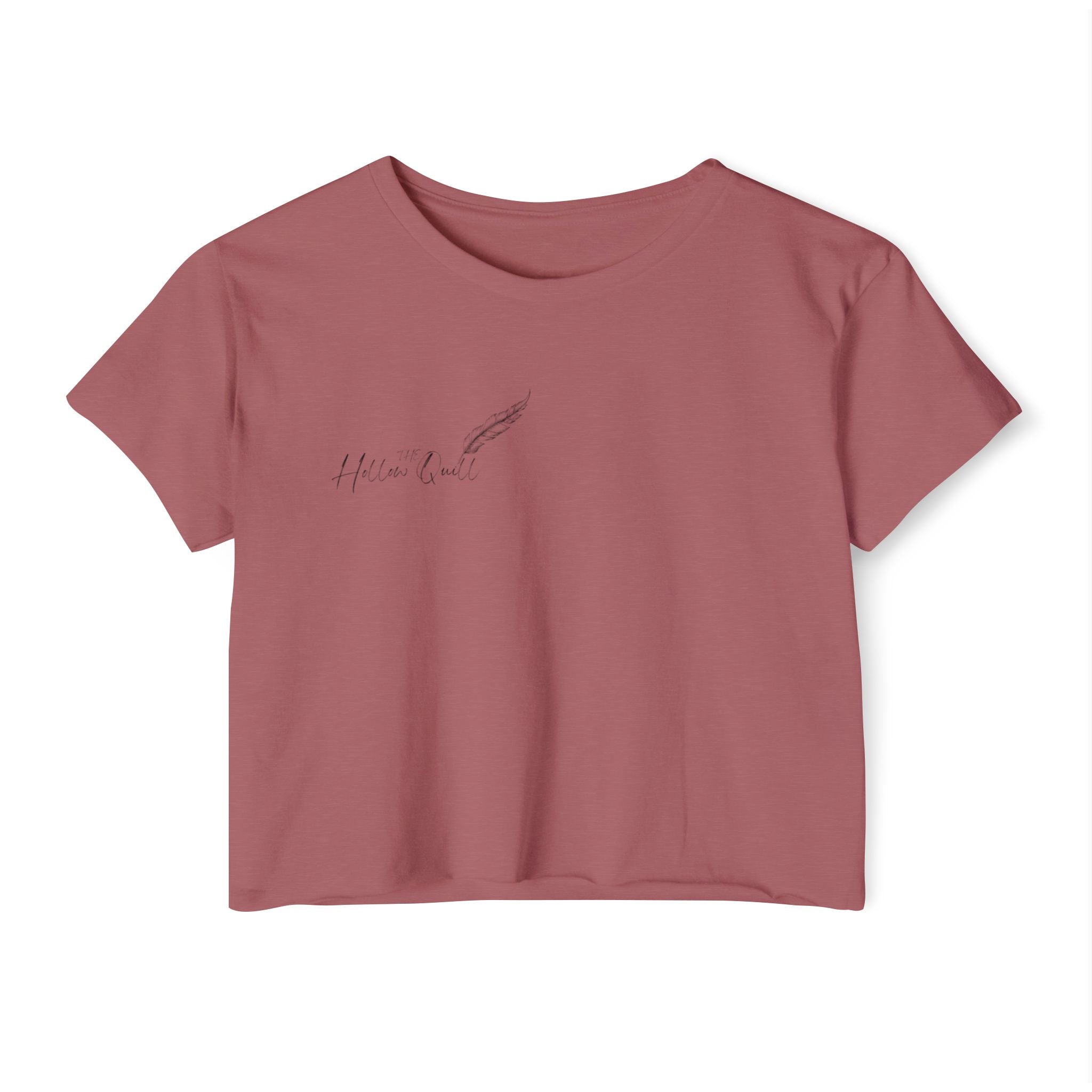 'The Hollow Quill' Crop Tee