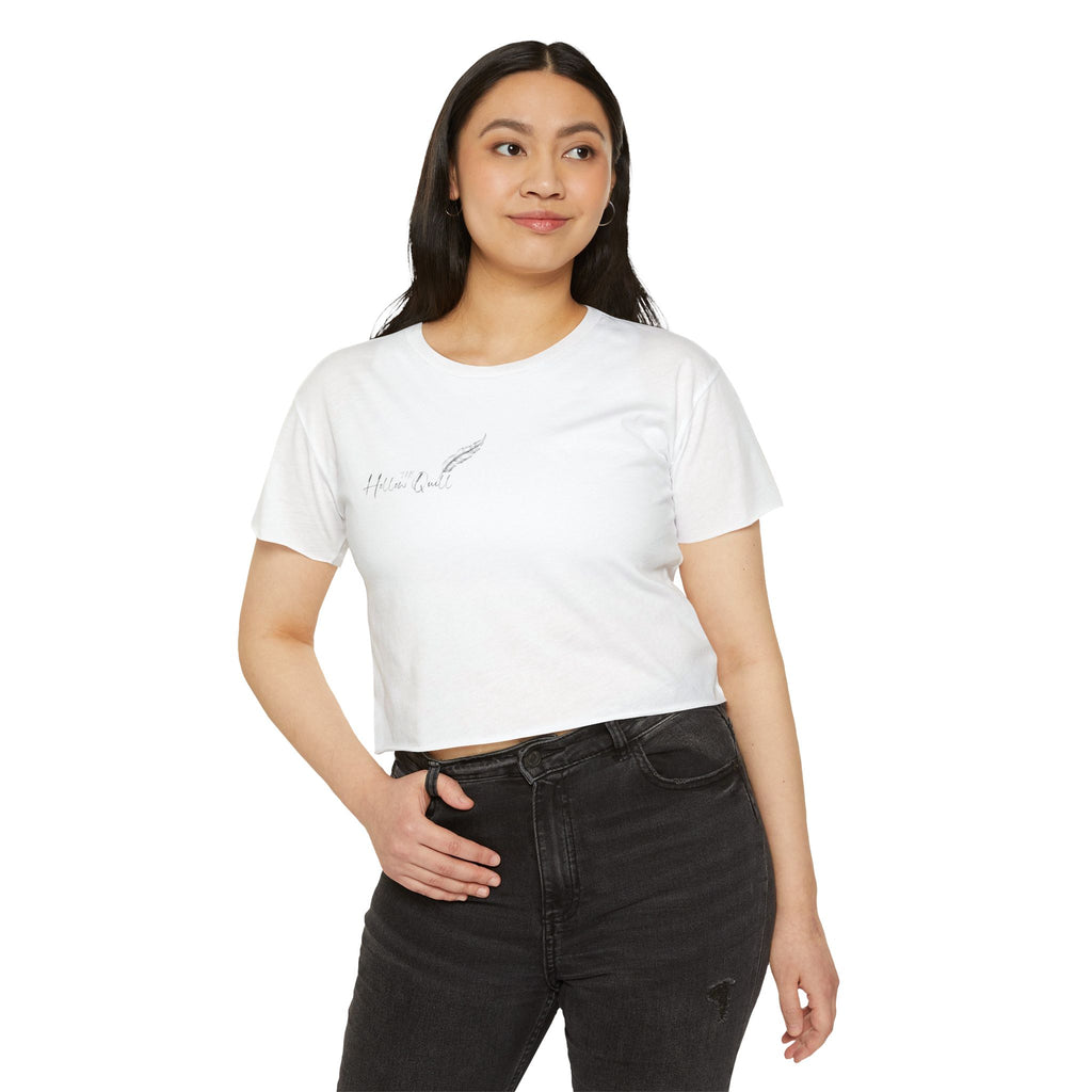 'The Hollow Quill' Crop Tee