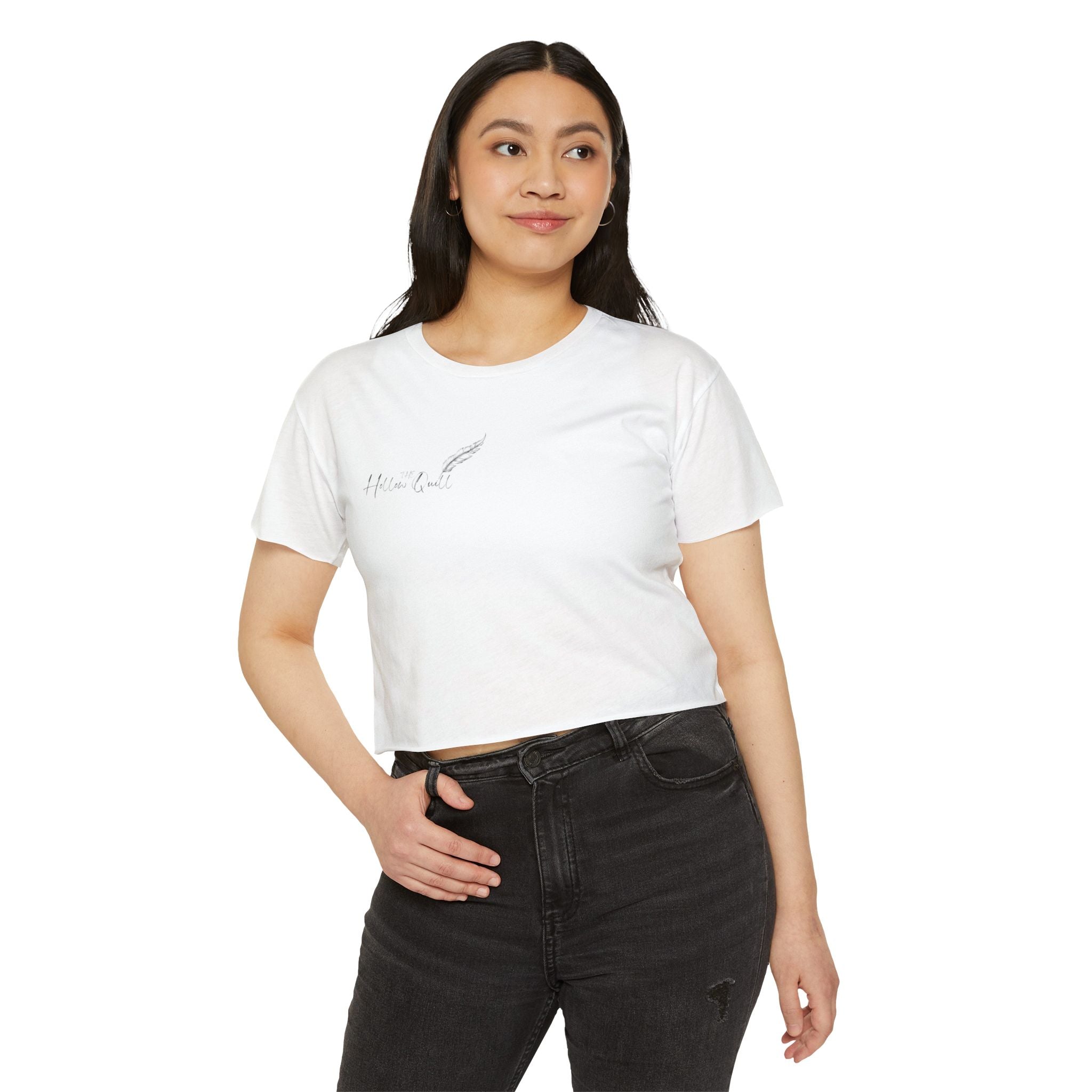 'The Hollow Quill' Crop Tee