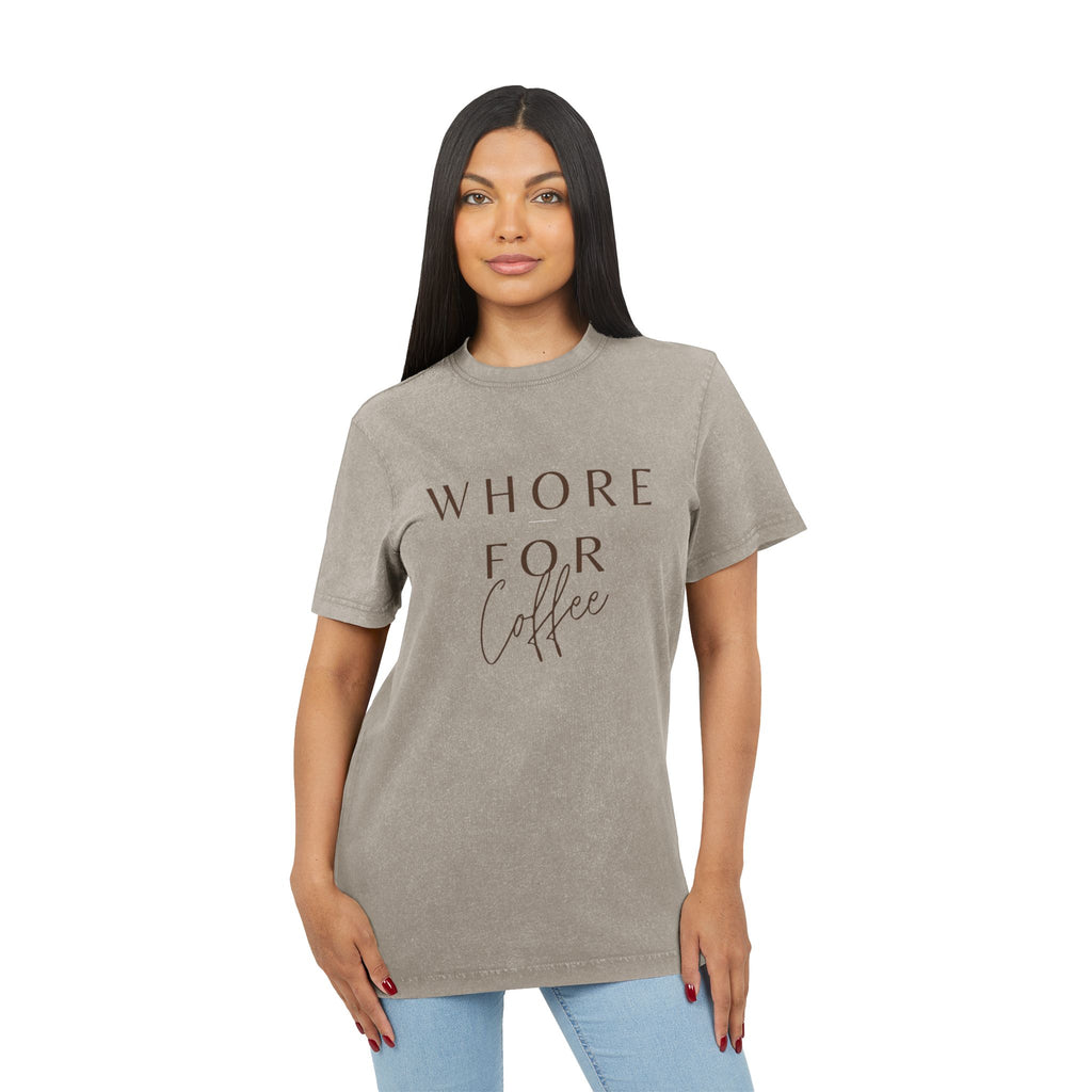 Coffee Lover Tee-Acid Wash