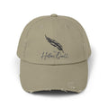 'Hollow Quill" Distressed Dad Cap