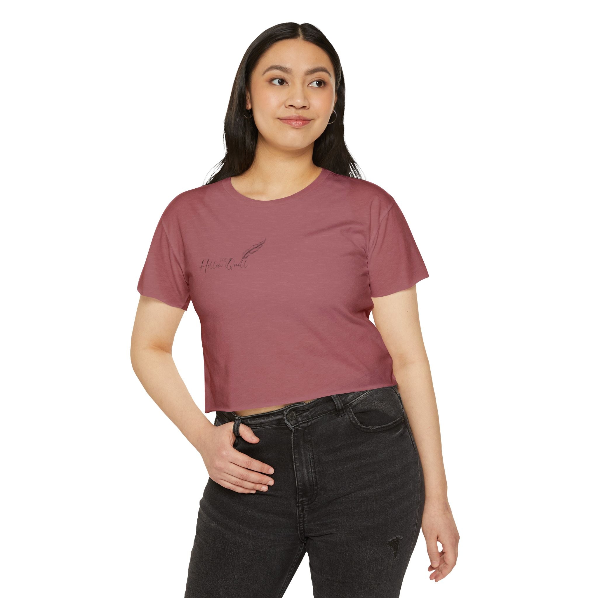 'The Hollow Quill' Crop Tee