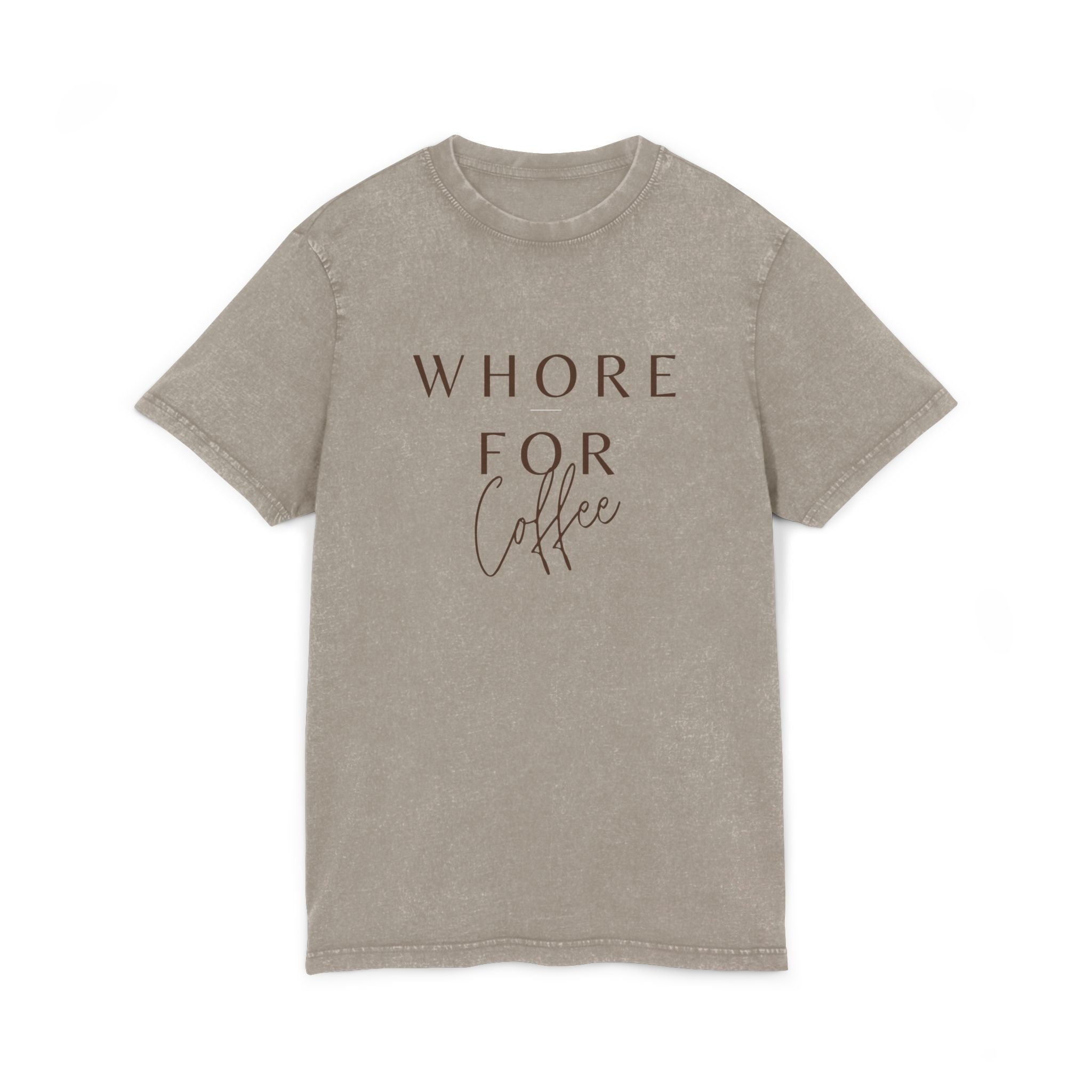 Coffee Lover Tee-Acid Wash