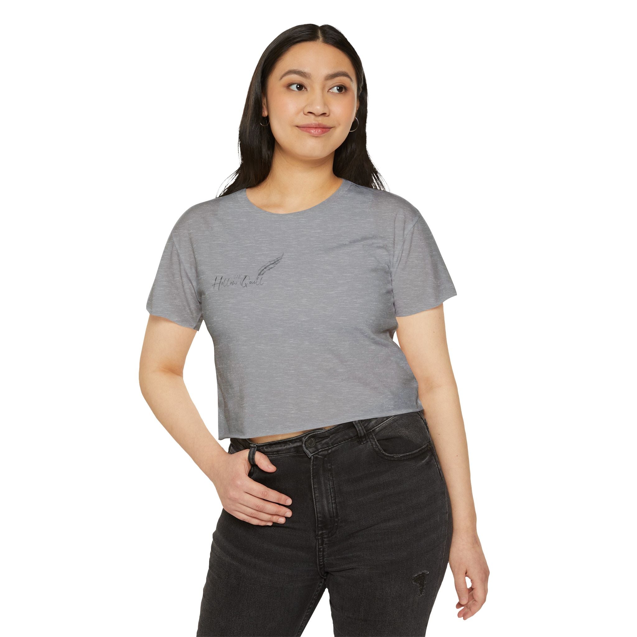 'The Hollow Quill' Crop Tee